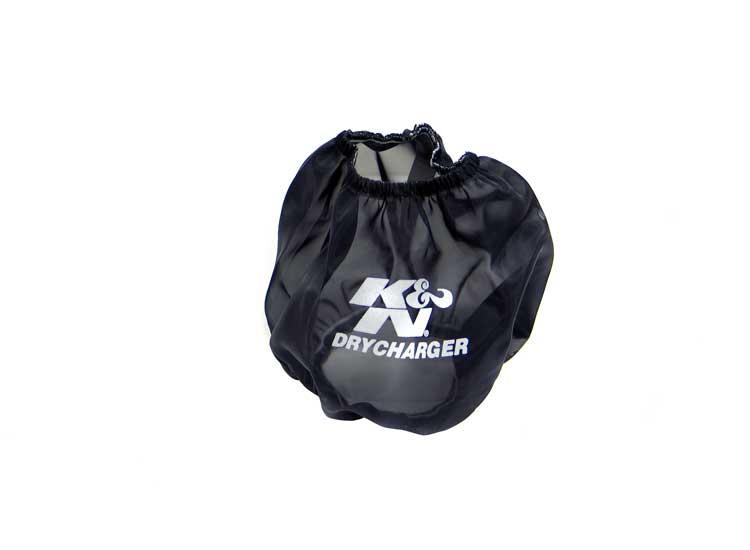 Silicone treated polyester wrap for air filters
