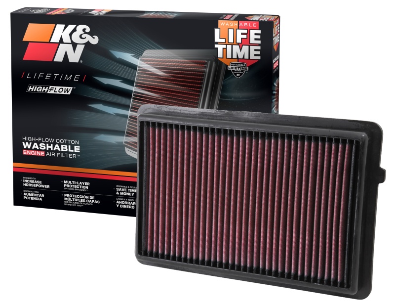 K&N 33-2489 High-Flow Air Filter for Acura RDX 2013-2018 - Image 8