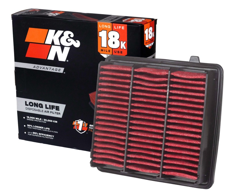 Installation of K&N Filters KNA-5074 Air Filter in factory air box