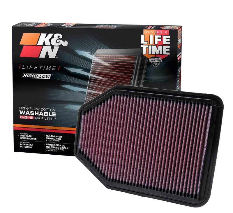 K&N 33-2364 High-Flow Air Filter for Jeep Wrangler - Image 9