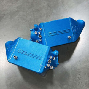 CSF 8109MCBC Twin Charge-Air-Cooler Set in Caliper Blue Candy