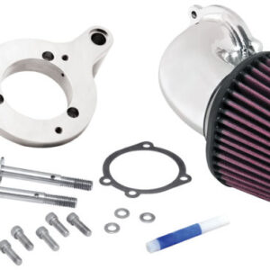 K&N Filters 57-1125P FIPK air intake system with polished chrome aluminum tube