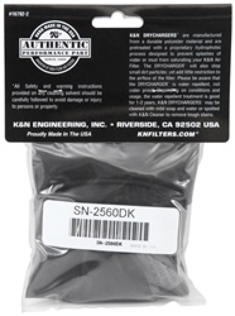 K&N Filters SN-2560DK PreCharger Filter Wrap - Image 7