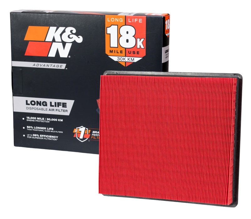 Engine protection with K&N Filters KNA-2497 Air Filter