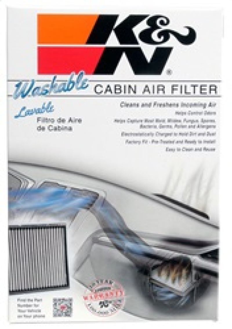 K&N Filters VF1012 Washable Cabin Air Filter - Image 10