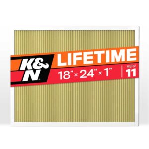 K&N HVC-11824 washable air filter for HVAC systems