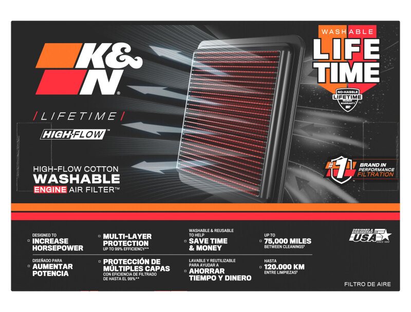 K&N 33-5105 air filter packaging
