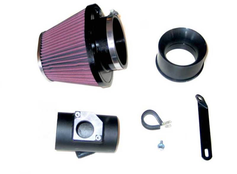 K&N 57-0626 air induction kit showcasing the open-air filter design.