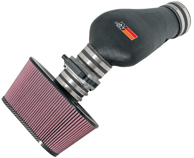 High-flow air filter of K&N 57-3020 air intake system