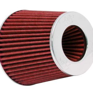 K&N RG-1001RD-L Universal Air Filter in chrome round tapered design