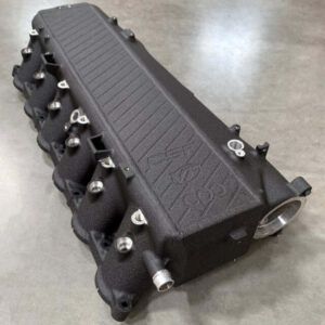 CSF 8300CB Charge-Air-Cooler Manifold in Crinkle Black finish
