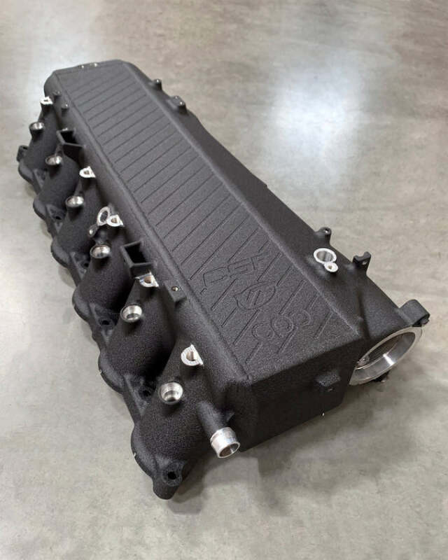 CSF 8300CB Charge-Air-Cooler Manifold in Crinkle Black finish