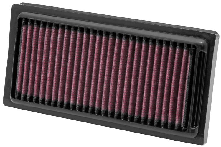 K&N HD-1208 air filter showcasing washable design