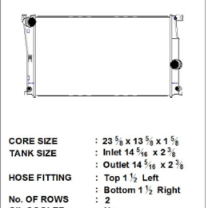 CSF 7081 High-Performance All-Aluminum Radiator front view