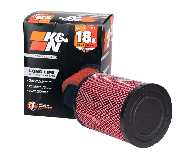K&N Filters KNE-1009 Oil Filter filter media close-up